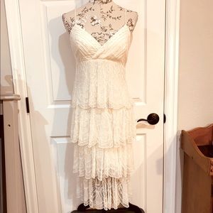 Off-white/cream color, spaghetti strap, size large, corset back
